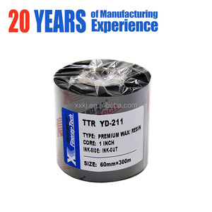 Xinxiang fineray cera resina negro blanco etiqueta fluorescente UV transferencia térmica <span class=keywords><strong>ropa</strong></span> cinta - Product Image 3