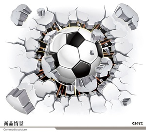 Catalogo di Carte da Parati in PDF, Pittura Murale Artistica Creativa 3D a Tema Calcio, Carta da Parati in Pelle Seoul - Product Image 5