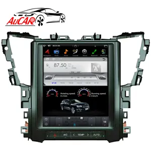 Tesla AuCAR Vertical 12.1 "GPS Carro DVD para Toyota Alphard 2015-Unidade de Cabeça Tela de Toque de Vídeo Rádio Do Carro De Áudio Wi-fi