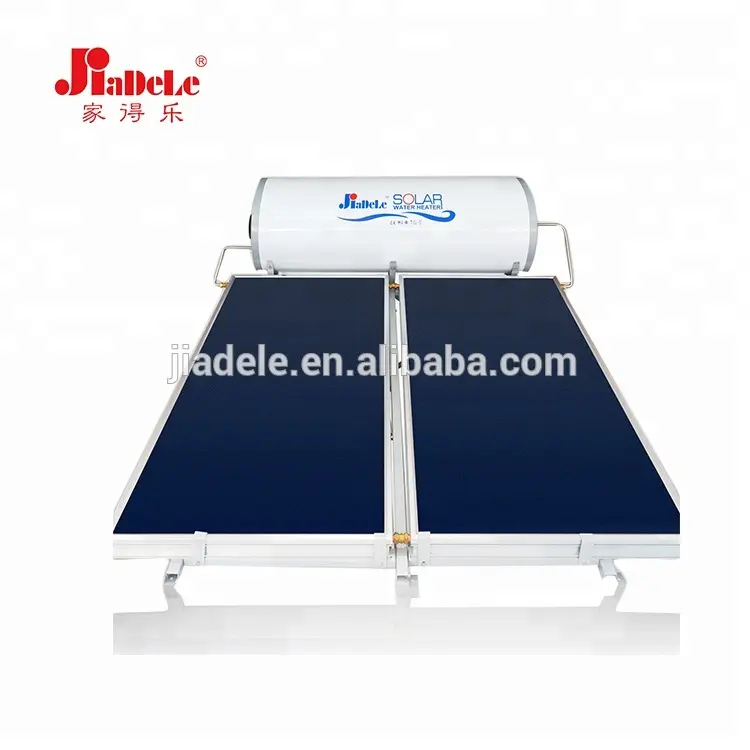 Jiadele Dak Aquecedor Solar Calentadores De Agua Solares Onder Druk Vlakke Plaat Zonnepaneel Boiler Chauffe-Eau Solaire