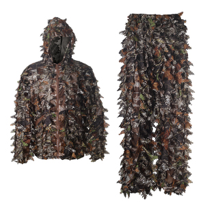 Vêtements respirants 3D Leaf Forest Camouflage pour hommes Outdoor Gilly Ghillie Suit en polyester - Product Image 6