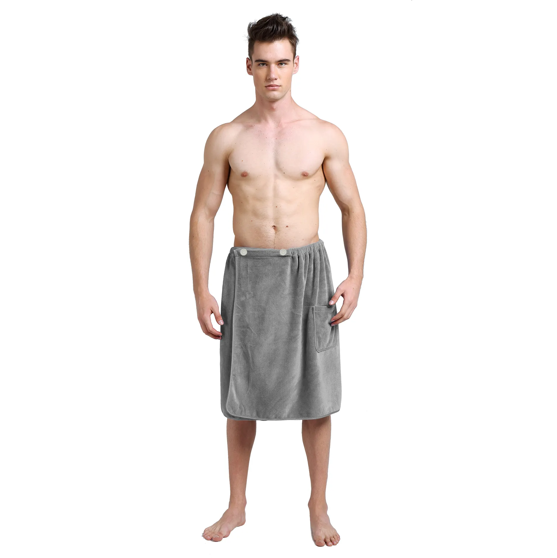 Sunland الأكثر شعبية الرجال سبا حمام دش منشفة ملفوفة