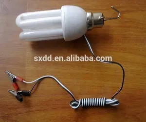 Bombilla de ahorro de energía de media espiral de 12V CC para uso en interiores para uso comercial