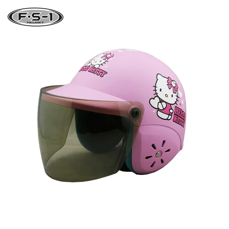 Sticker Roze Kleur Open Gezicht Baby Motorhelm Full Face Voor Kinderen