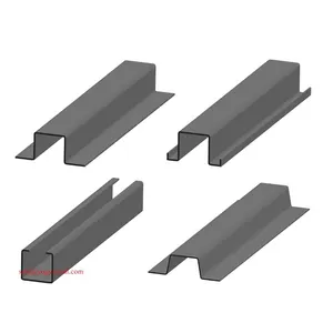 Sheet Metal Fabrication 12-Gauge Metal Framing Slotted Channel