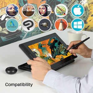 Batería libre de los niveles de 8192 <span class=keywords><strong>Huion</strong></span> 120% Srgb <span class=keywords><strong>Kamvas</strong></span> Pro12 Digital profesional pluma de dibujo de la pantalla táctil gráfico - Product Image 6