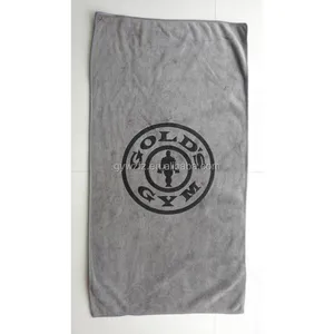 阿里巴巴供应商定制印刷擦汗毛巾超细纤维健身房毛巾与标志