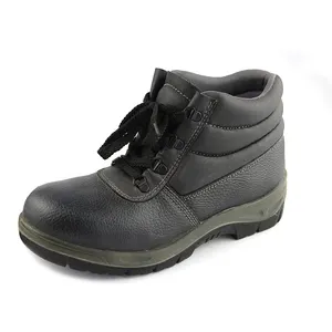 UB-136 High feet protective genuine buffalo leather work safety shoes CE EN20345