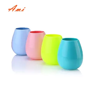 Wholesale Silicone Drinking Foldable Coffee Mug Traveling Camping