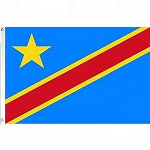 A buon mercato evento sportivo & outdoor volante 100% poliestere grande bandiera, bandiera nazionale, repubblica democratica del Congo bandiera del paese - Product Image 2