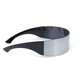 Lunettes de soleil monolock Style PC, verres solaires à enrouler, tenue de fête, bon marché, 2018 - Product Image 3