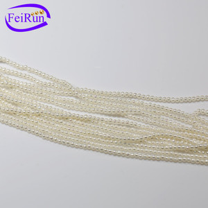 FEIRUN 2-3mm ronde AA + wit kleine size Natuurlijke Zoetwater Parels Strengen - Product Image 1