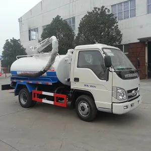 Foton mini vakum septik tank kamyon 2 ton vakum kanalizasyon emme kamyon