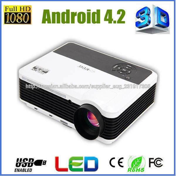 X88+(A) 3600 люмен проектор для домашнего кинотеатра поддержка 1080P Android 4.2 LED LCD проектор соединиться с iPhone планше