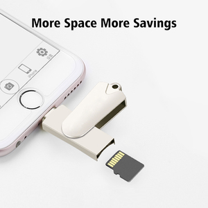 NUEVO ESTILO DE PROMOCIÓN regalo OEM buena calidad metal <span class=keywords><strong>IPhone</strong></span> lector de tarjetas de OTG escritor para <span class=keywords><strong>iPhone</strong></span> - Product Image 5