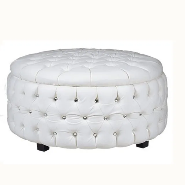 Круглый хрустальный пуговичный Стеганный диван-кровать