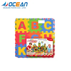 Puzzle de sol jeu tatami pour enfants, matelas de puzzle en mousse eva, avec motif d'alphabet pour bébés, 26/27 pièces