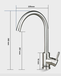 Miscelatore da cucina con sensore tattile rubinetto per lavello da cucina in acciaio inossidabile rotante a 360 gradi - Product Image 6