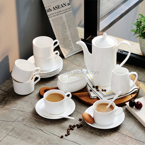 Custom logo Ceramic Plain <strong>White</strong> Teapot Hotel Porcelain Jug 750ml Teapot <strong>White</strong> <strong>Kettle</strong> for Restaurant - Product Image 2