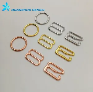 Silver/Gold/Rose Gold Bra Rings And Sliders Hooks Adjuster