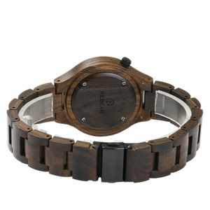 2017 plus populaire style minimaliste personnalisé <span class=keywords><strong>montre</strong></span> en bois de sandale noire pour les hommes et les femmes. reloj de madera de estilo minimalista - Product Image 4