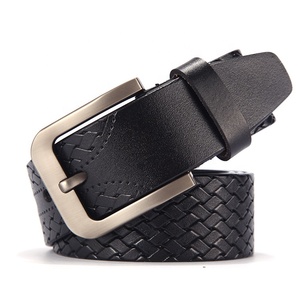 Style italien élégant végétalien couleur timbre boucle ardillon en <span class=keywords><strong>cuir</strong></span> véritable ceintures pour hommes en vente - Product Image 3