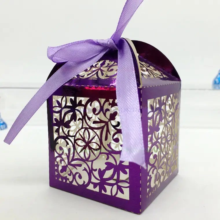 New products decorative wedding gift boxes wedding souvenirs party favor chocolate window candy favor boxes