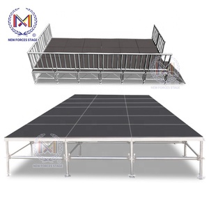 Điều chỉnh chiều cao giai đoạn di động tải nặng lớp Giàn nhôm cho các sự kiện hòa nhạc vật liệu hợp kim nhôm bền - Product Image 2