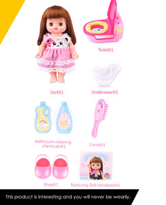 Jouet amusant pour bébé, poupée <span class=keywords><strong>Baby</strong></span> <span class=keywords><strong>Alive</strong></span> à longs cheveux avec accessoires, pot, biberon - Product Image 3