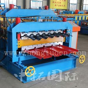 Sac metal çatı çift katmanlı rulo şekillendirme makinesi - Product Image 5