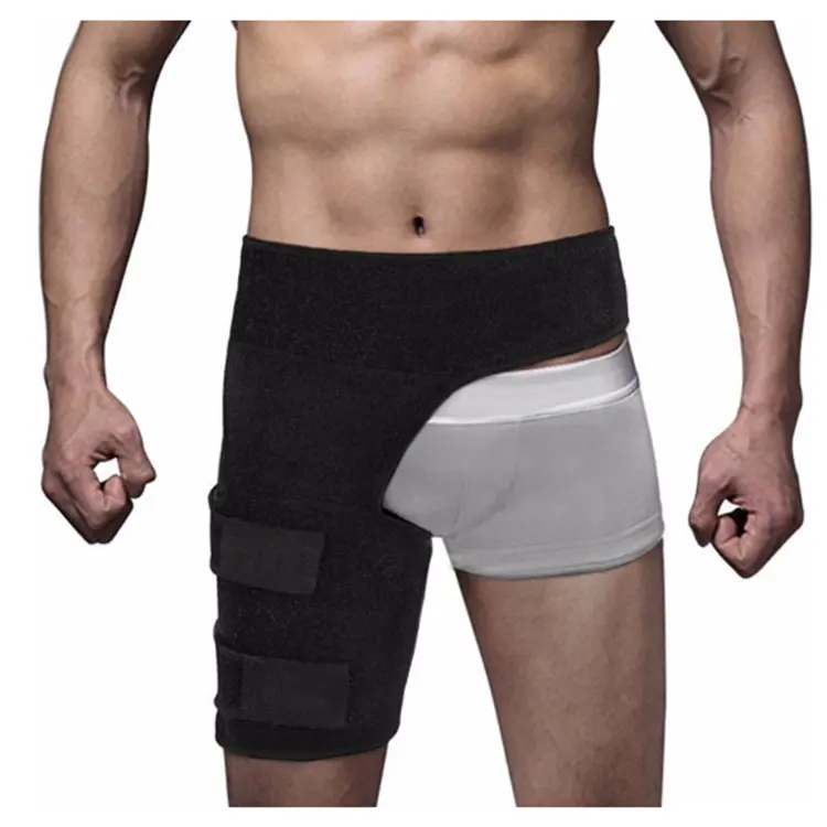 Wholesale Black Prevent Muscle Strain Fit Left and Right Legs Sciatica Pain Relief Brace Hip Joint Support for Groin