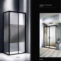 Feuille de porte d'entrée décorative en verre filaire, design de porte de salle de bain sans cadre inserts bas 1076mm verre laminé transparent