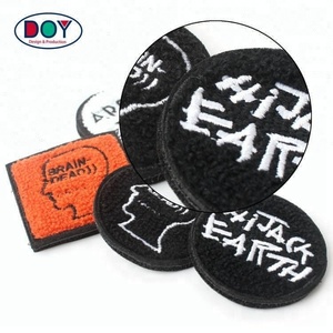 Cá nhân hoá tùy chỉnh mang nhãn hiệu Logo thêu Chenille các bản vá lỗi và Phù Hiệu với chất kết dính móc và vòng lặp - Product Image 5