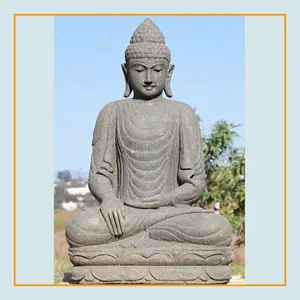 Large outdoor giant buddhism decoration feng shui granite buddha statue for sale