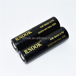 Enook 18650 2600 мАч 40A <span class=keywords><strong>3</strong></span>.7 В аккумуляторная батарея li-mn литий-ионный аккумулятор для вдыхание пара mod - Product Image 1