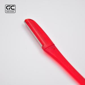 Mini rasoir à sourcils en acier inoxydable pour femmes avec lame inclinée Outil de coiffage de maquillage de qualité supérieure - Product Image 1