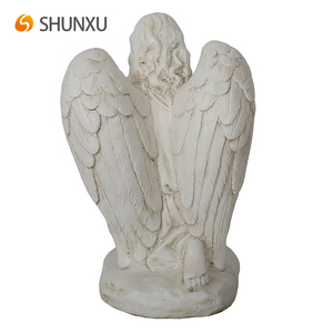 Nuova Statua di Angelo in Preghiera in Resina Bianca, Decorazione per Casa e Giardino, Vendita all'Ingrosso - Product Image 3