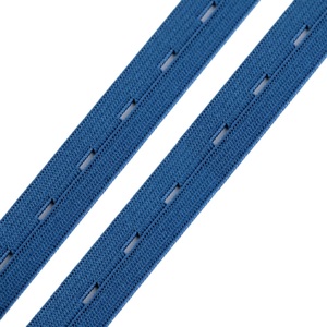 Fettuccia elastica con foro per bottone con occhiello all'uncinetto stampato fantasia per indumento - Product Image 3