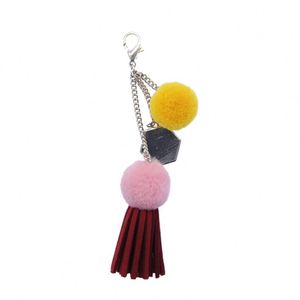 <span class=keywords><strong>พวง</strong></span><span class=keywords><strong>กุญแจ</strong></span>โลหะทำจากโลหะผสมสังกะสีแบบกำหนดเอง,ห่วงลูกปอมปอมกำมะหยี่เกาหลีทำจาก PU - Product Image 6