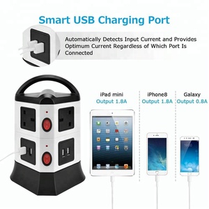 Hot Selling 11-way 4 USB Type-C Ports Electric Outlet <strong>Socket</strong> <strong>Extension</strong> with 11 Outlets 110V-250V 10A 2500W 2m/3m Cable - Product Image 6