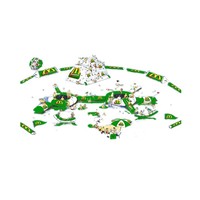 Parc aquatique gonflable personnalisé pour adultes, en PVC, pour sports nautiques en plein air, jouets aquatiques, équipement de parc d'attractions, usage commercial
