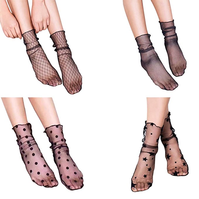 Transparent Latex Socks Sexy Fetish Wear, Over Knee