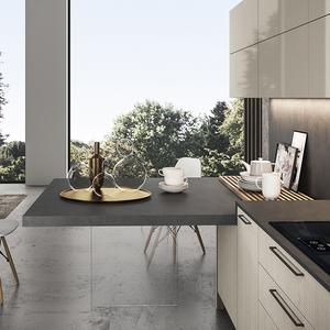 Élégant <span class=keywords><strong>France</strong></span> modulaire MFC armoires de cuisine avec armoire de table - Product Image 5