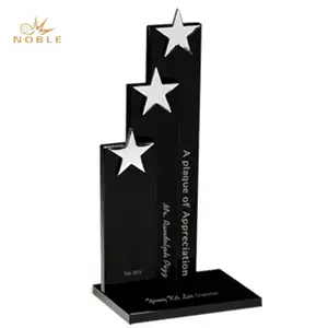 Custom 3D Laser Engraved Crystal Star Trophy