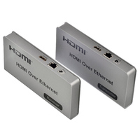 Extensor HDMI KVM sobre IP de 120m TCP/IP 1080P H.264 con Teclado, Ratón y IR sobre un Solo Cable Cat5e/Cat6 Ethernet