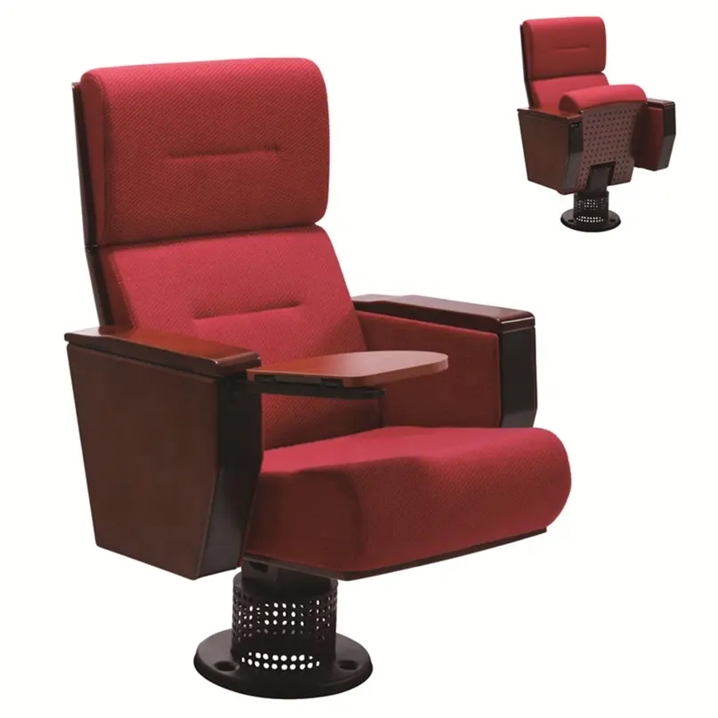 Cadeira de controle confortável, alta qualidade, durável, cadeira da igreja, cinema, cadeira com almofada