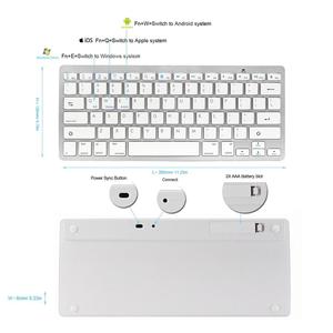 ABS slim portátil <span class=keywords><strong>broadcom</strong></span> 3,0 teclado <span class=keywords><strong>bluetooth</strong></span> ce roh para ipad mini - Product Image 5