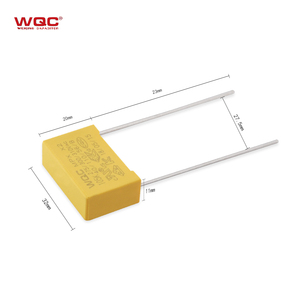 Condensador MKP x2 1.0uf k 310v mpx 105k 275vac Condensador x2 Condensadores de Película de Poliéster de Seguridad Tipo Caja Amarilla VDE CE - Product Image 2