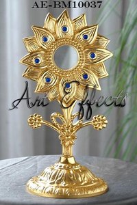 ภาชนะศักดิ์สิทธิ์ทองเหลืองชุบทองลายดอกทานตะวัน งานฝีมือร่วมสมัย เป็นมิตรกับสิ่งแวดล้อม สำหรับวางบนแท่นบูชาในโบสถ์ - Product Image 2