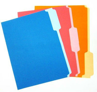 Carpeta de Archivos de Papel Manila Colorida, Tamaño Carta, Corte 1/3